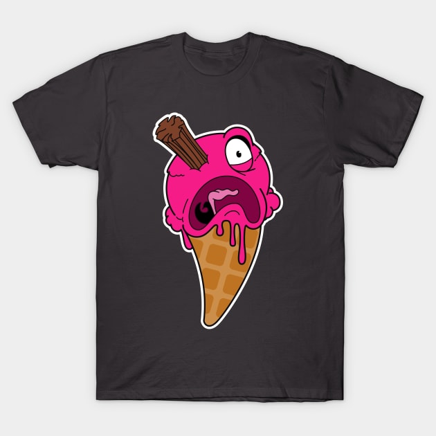 Eye-scream: Strawberry with flake variant T-Shirt by RickThompson